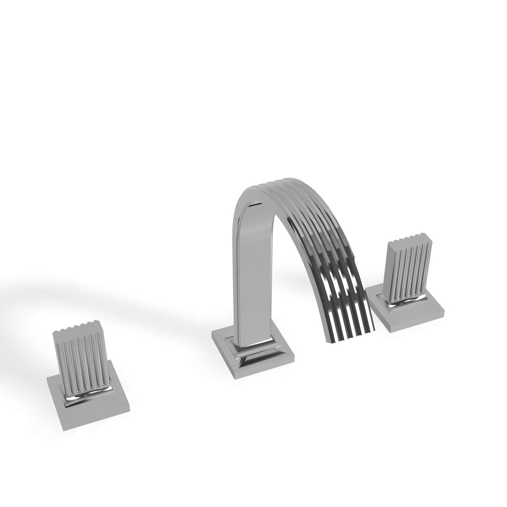Disegno tecnico con quote di Treemme Kea IT7A27CCKOZZ batteria bidet in ottone cromo Cromo Lucido - Rubinetterie Treemme