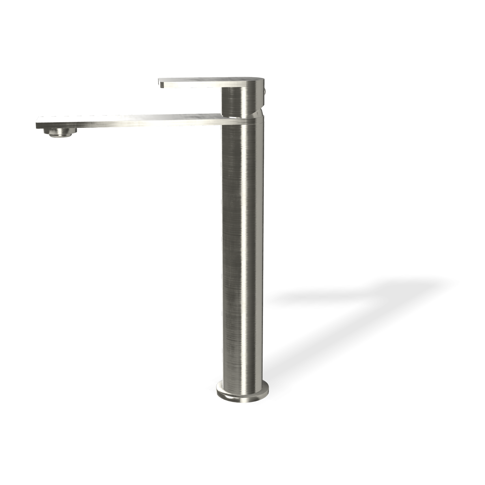 Treemme 3.6 IT9A18ISTSZZ miscelatore lavabo alto 246 mm Acciaio, vista laterale del profilo e della forma - Rubinetterie...