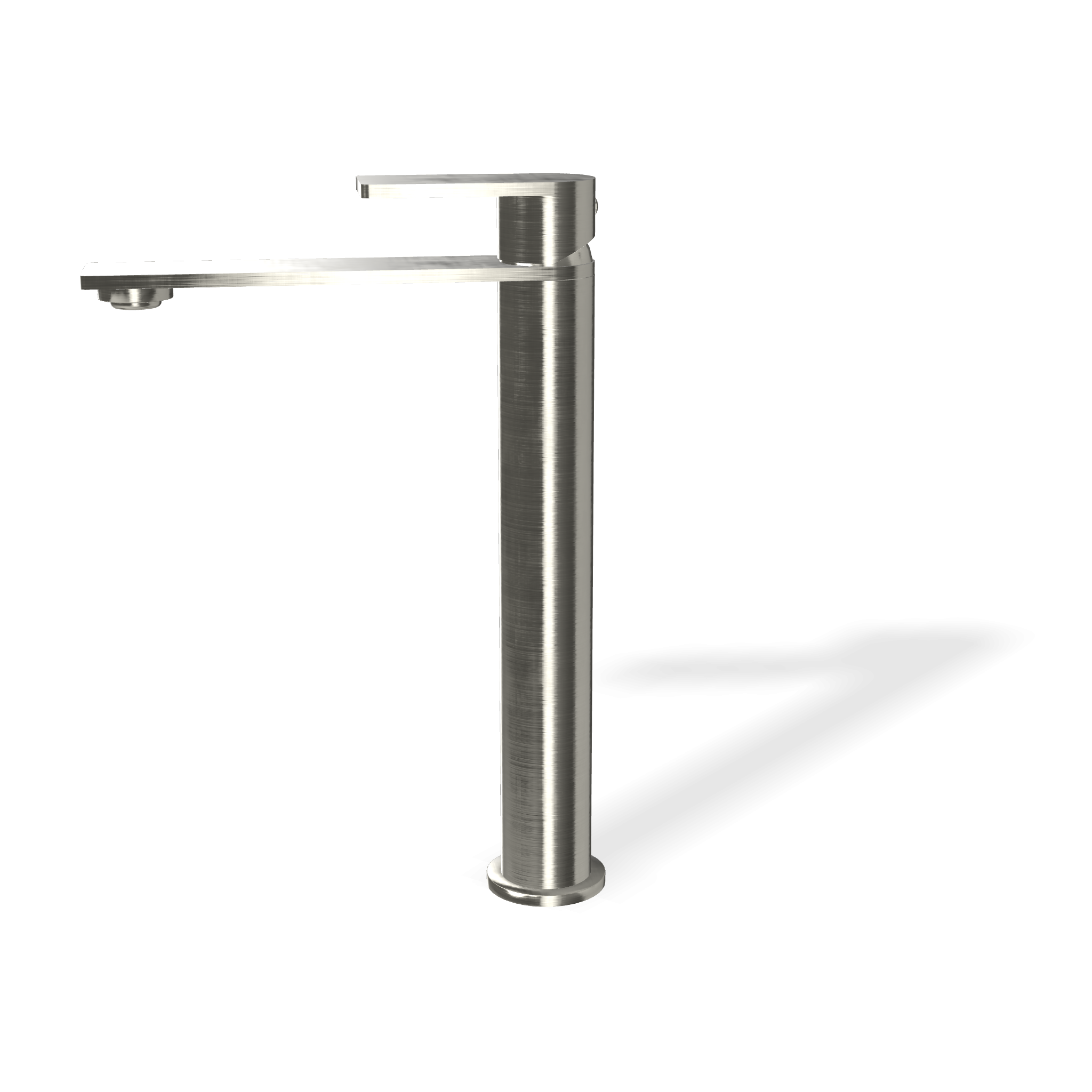 Treemme 3.6 IT9A18ISTSZZ miscelatore lavabo alto 246 mm Acciaio, vista laterale del profilo e della forma - Rubinetterie...
