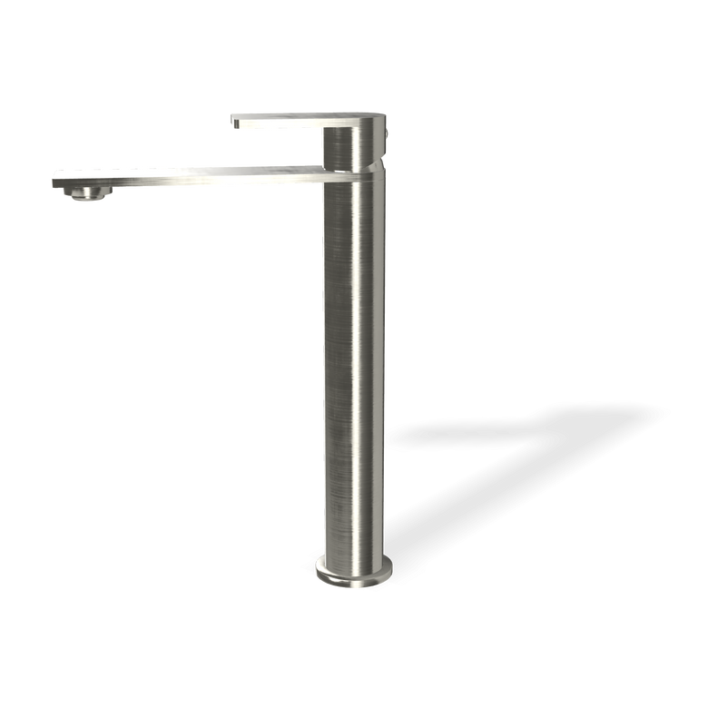 Treemme 3.6 IT9A18ISTSZZ miscelatore lavabo alto 246 mm Acciaio, vista laterale del profilo e della forma - Rubinetterie...