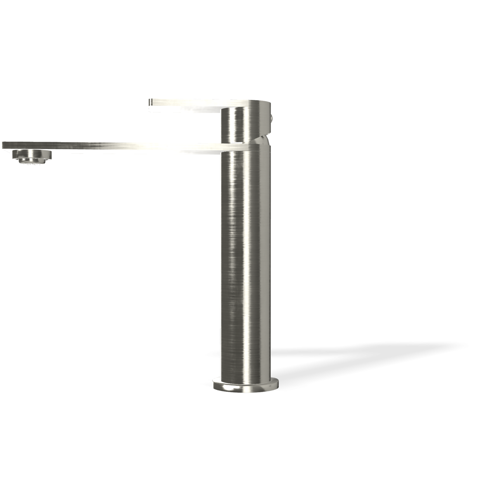 Treemme 3.6 miscelatore lavabo inox satinato IT9A27ISTSZZ Acciaio, vista frontale su sfondo bianco - Rubinetterie Treemme