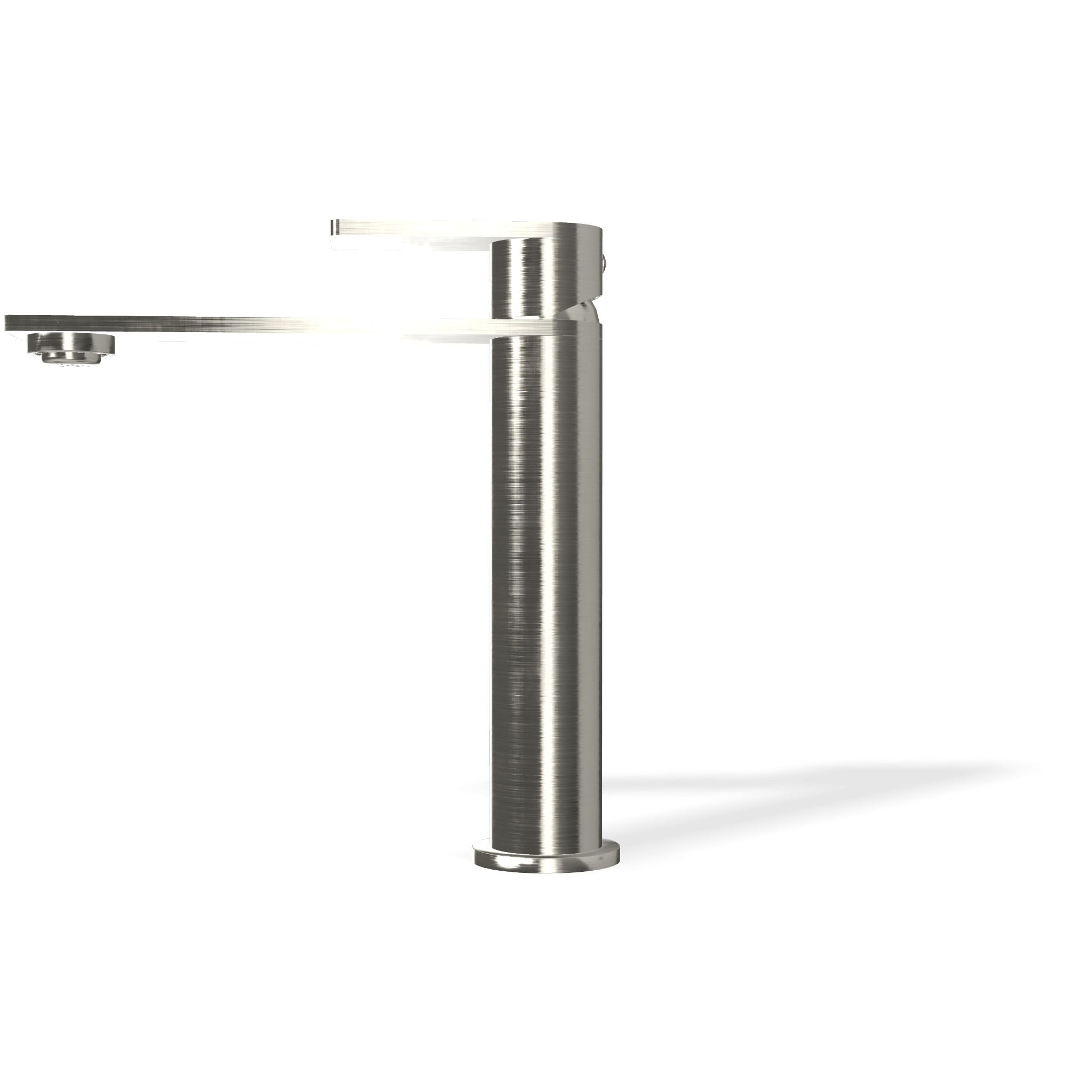Treemme 3.6 miscelatore lavabo inox satinato IT9A27ISTSZZ Acciaio, vista frontale su sfondo bianco - Rubinetterie Treemme