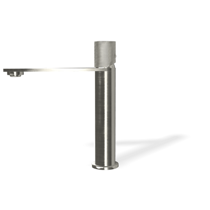 Treemme 3.6 IT9A27ISTZZZ miscelatore lavabo con maniglia zigrinata inox satinato