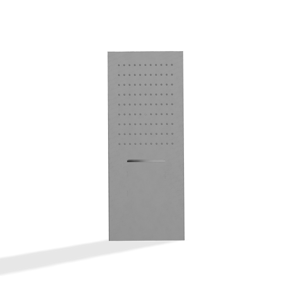 Treemme Los ITRTBR366CC soffione doccia 50x20 a parete con cascata cromo