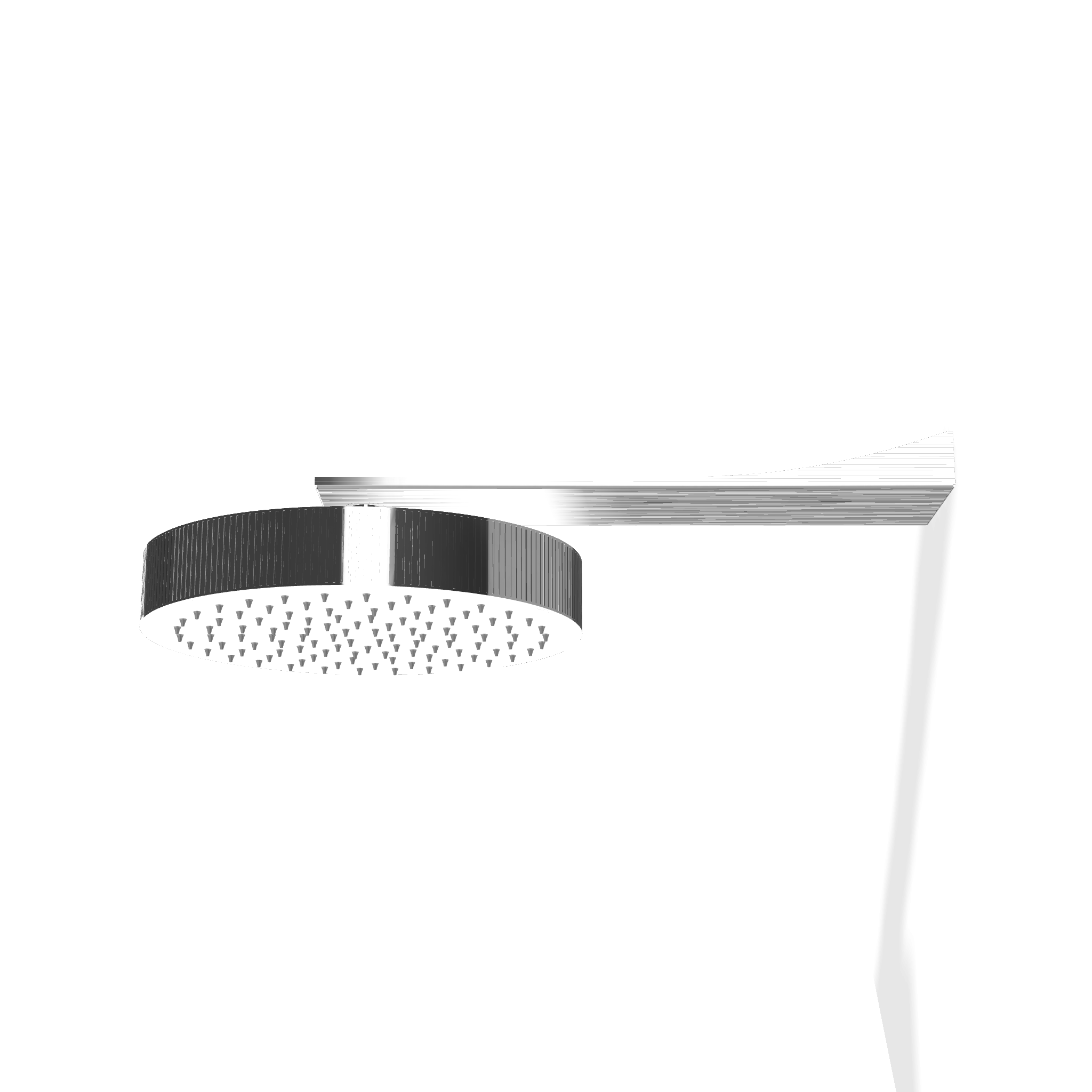 Treemme Los ITRTBR380CC soffione doccia 30 cm anticalcare Cromo Lucido, dettaglio ravvicinato della finitura e del...