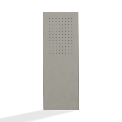 Treemme ITRTBR382IS soffione doccia 74x17 rettangolare a parete solo pioggia inox satinato
