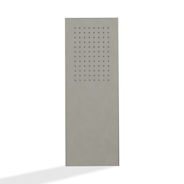 Treemme ITRTBR382IS soffione doccia 74x17 rettangolare a parete solo pioggia inox satinato