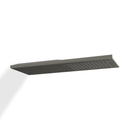 Treemme ITRTBR382IS soffione doccia 74x17 rettangolare a parete solo pioggia inox satinato