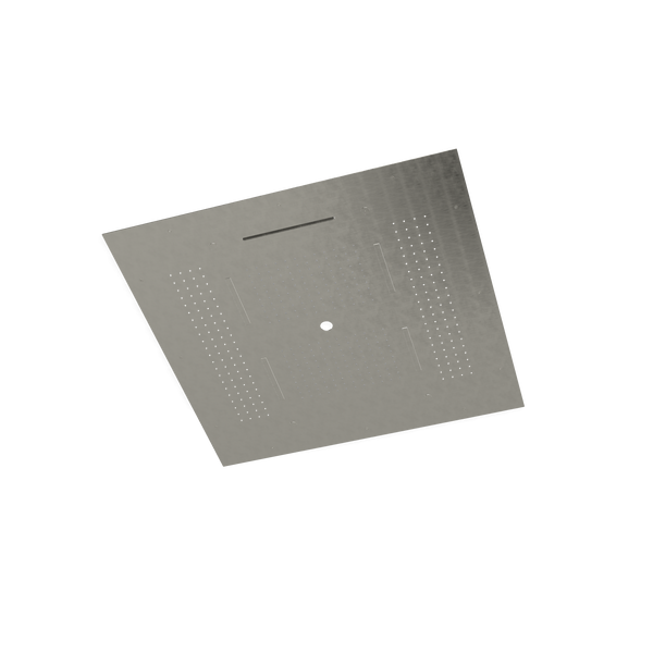 Treemme ITRTBR389IS soffione doccia 95x95 a soffitto 5 funzioni e cascata inox satinato