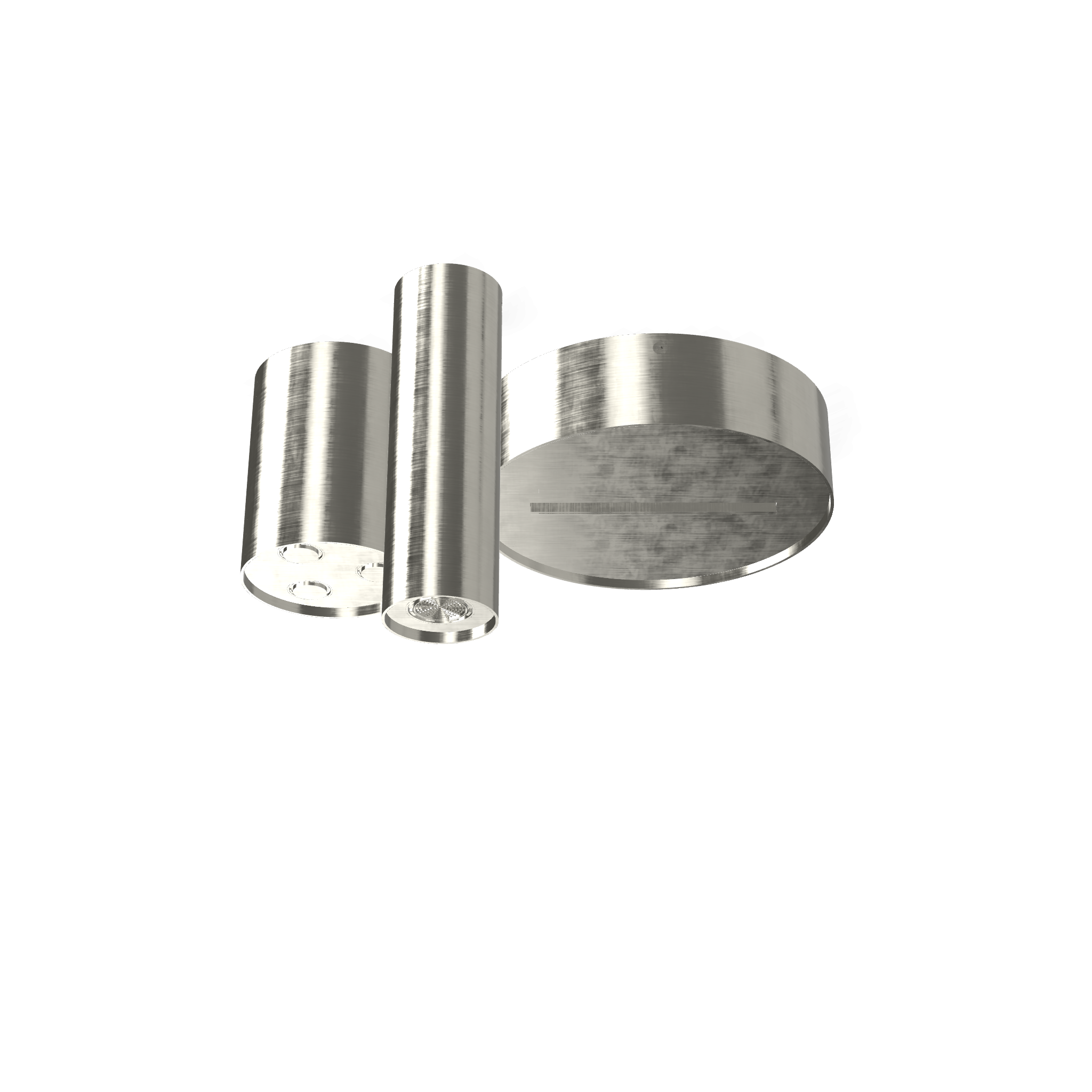 Treemme Watertube ITRTBR409IS soffione doccia a soffitto 3 Acciaio, componenti inclusi smontati: corpo incasso, placca e...