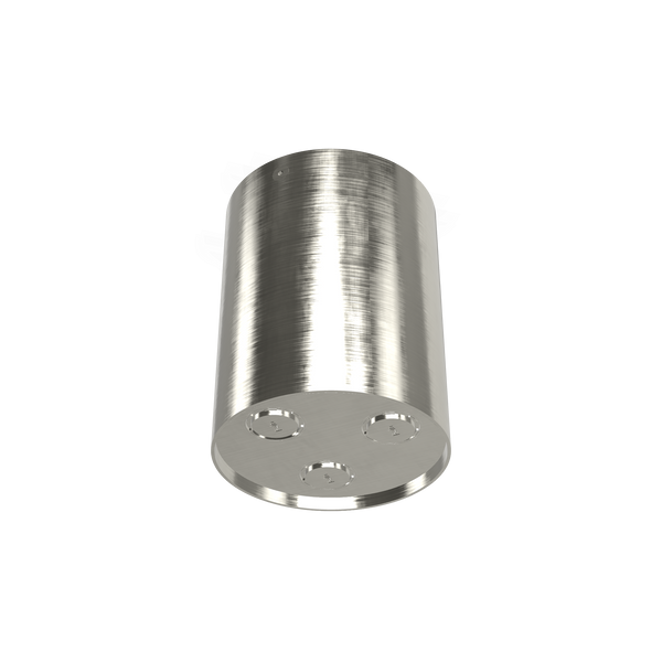 Treemme Watertube ITRTBR414IS soffione doccia a soffitto 10 cm inox satinato