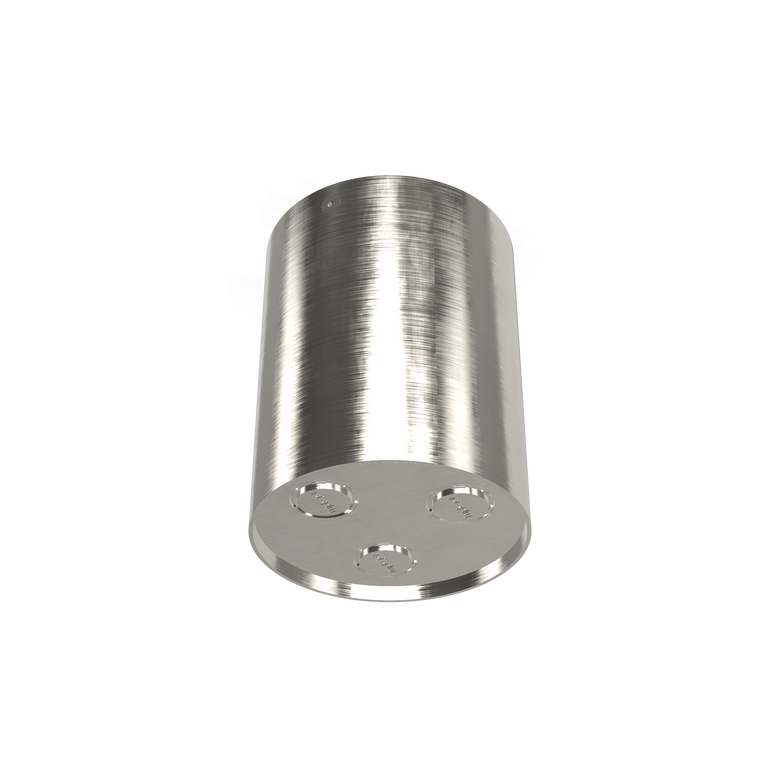 Treemme Watertube ITRTBR418IS soffione doccia a soffitto in, componenti inclusi smontati: corpo incasso, placca e rosone...