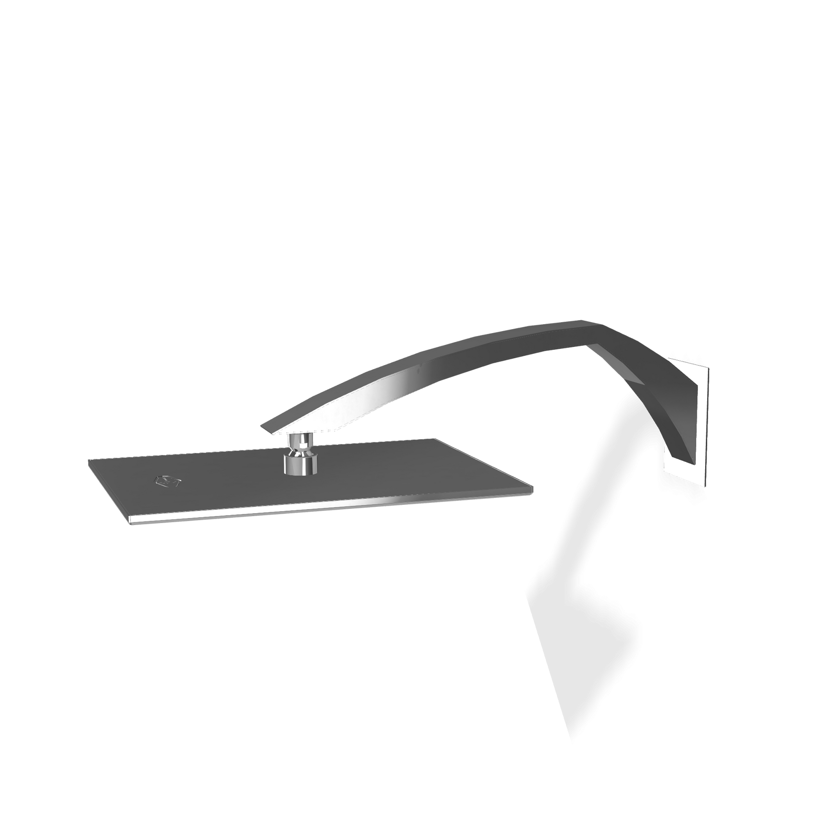 Treemme Arche RWIT0247CC01 soffione doccia 26x36 a parete Cromo Lucido, dettaglio ravvicinato della finitura e del...