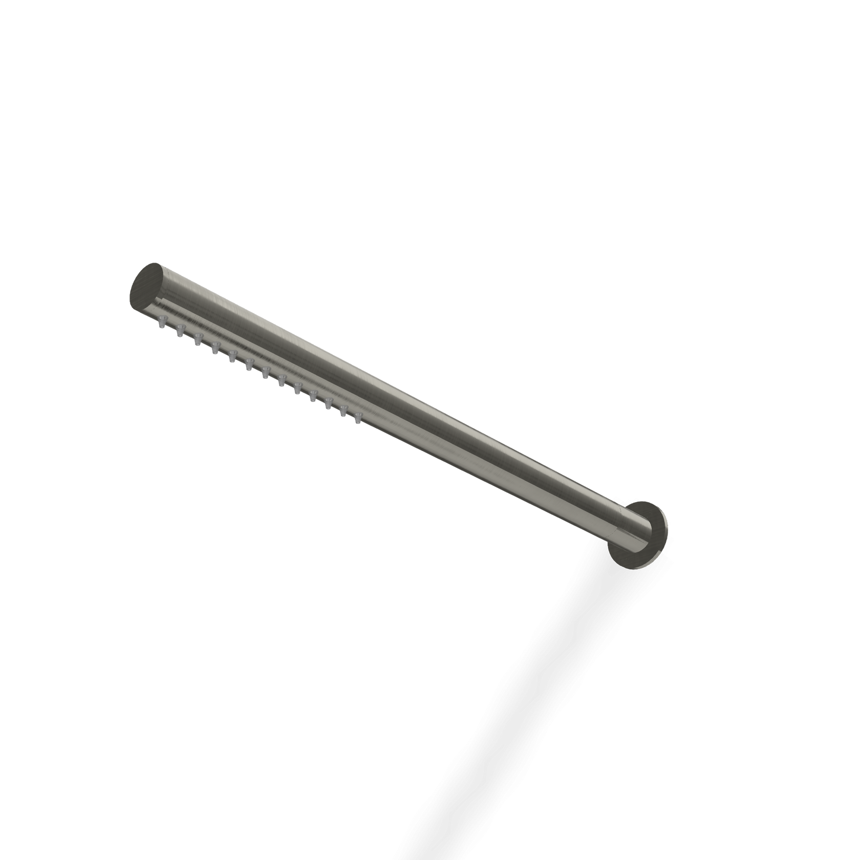 Treemme 22mm RWIT1147IS01 soffione stick a parete 36 cm in, dettaglio ravvicinato della finitura e del marchio...
