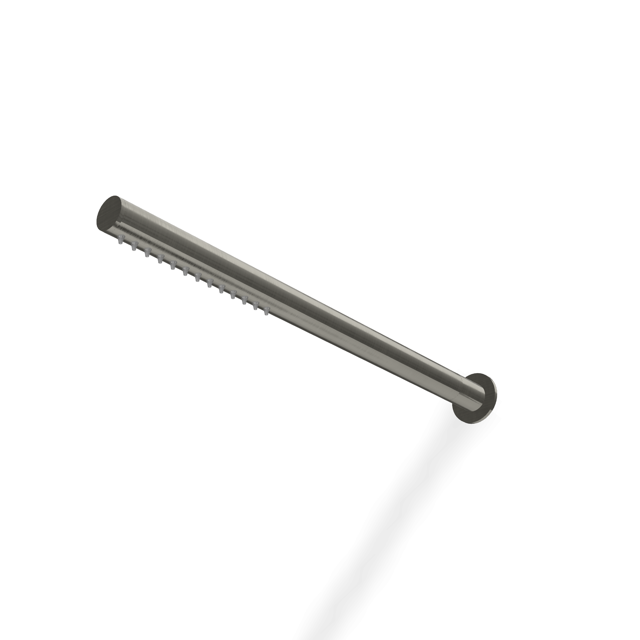 Treemme 22mm RWIT1147IS01 soffione stick a parete 36 cm in, dettaglio ravvicinato della finitura e del marchio...