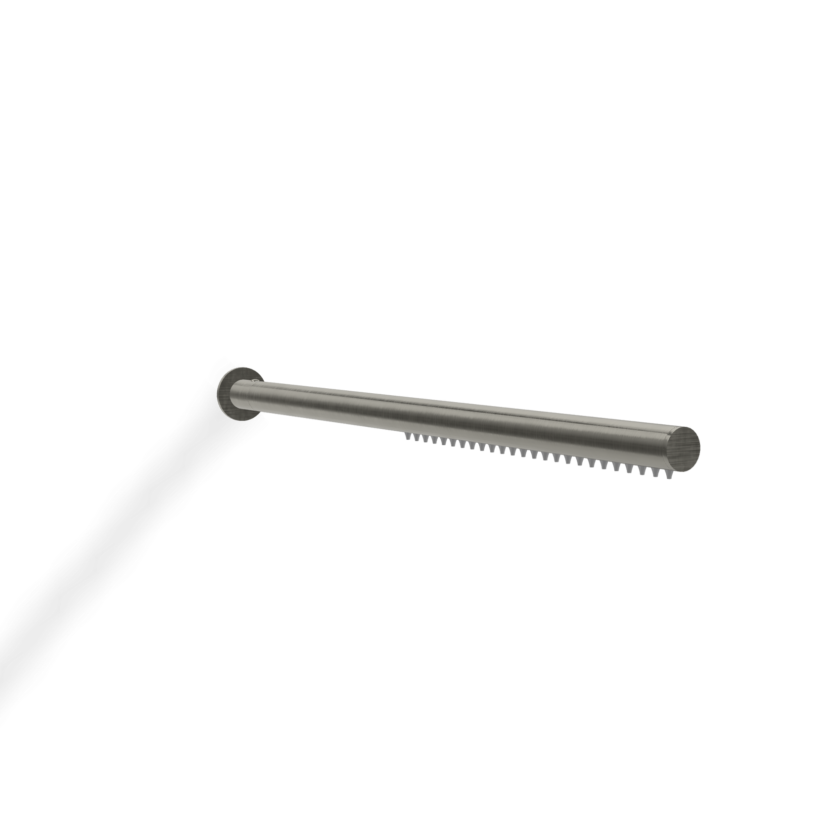 Treemme 22mm RWIT1147IS03 soffione stick a parete 48 cm in, dettaglio ravvicinato della finitura e del marchio...