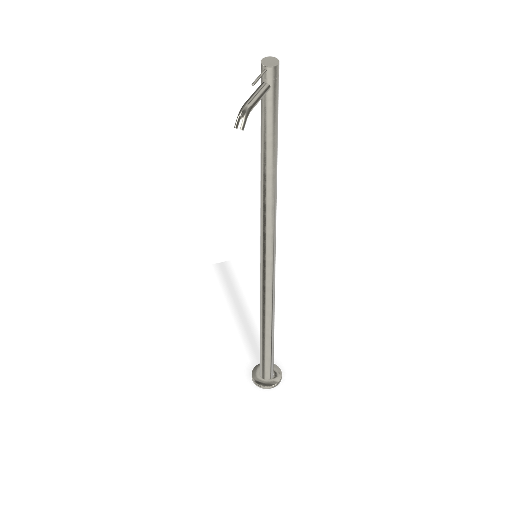 Treemme 40mm RWIT1314IS03 miscelatore lavabo da pavimento Acciaio in acciaio inox e satinato ambientato su piano bagno...
