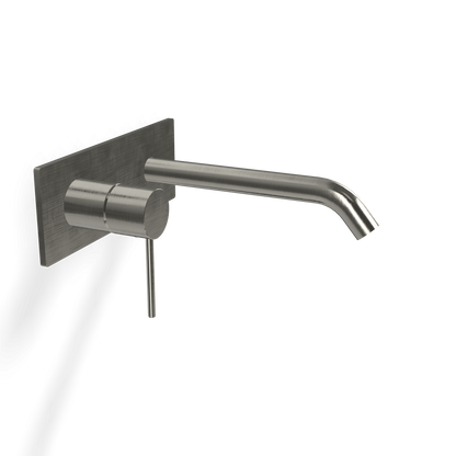 Treemme 40mm miscelatore lavabo a muro senza parte incasso inox satinato RWIT13A9IS02