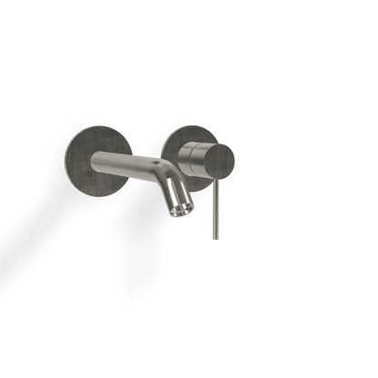 Treemme 40mm miscelatore lavabo a muro 220 mm senza parte incasso inox satinato RWIT13C6IS02