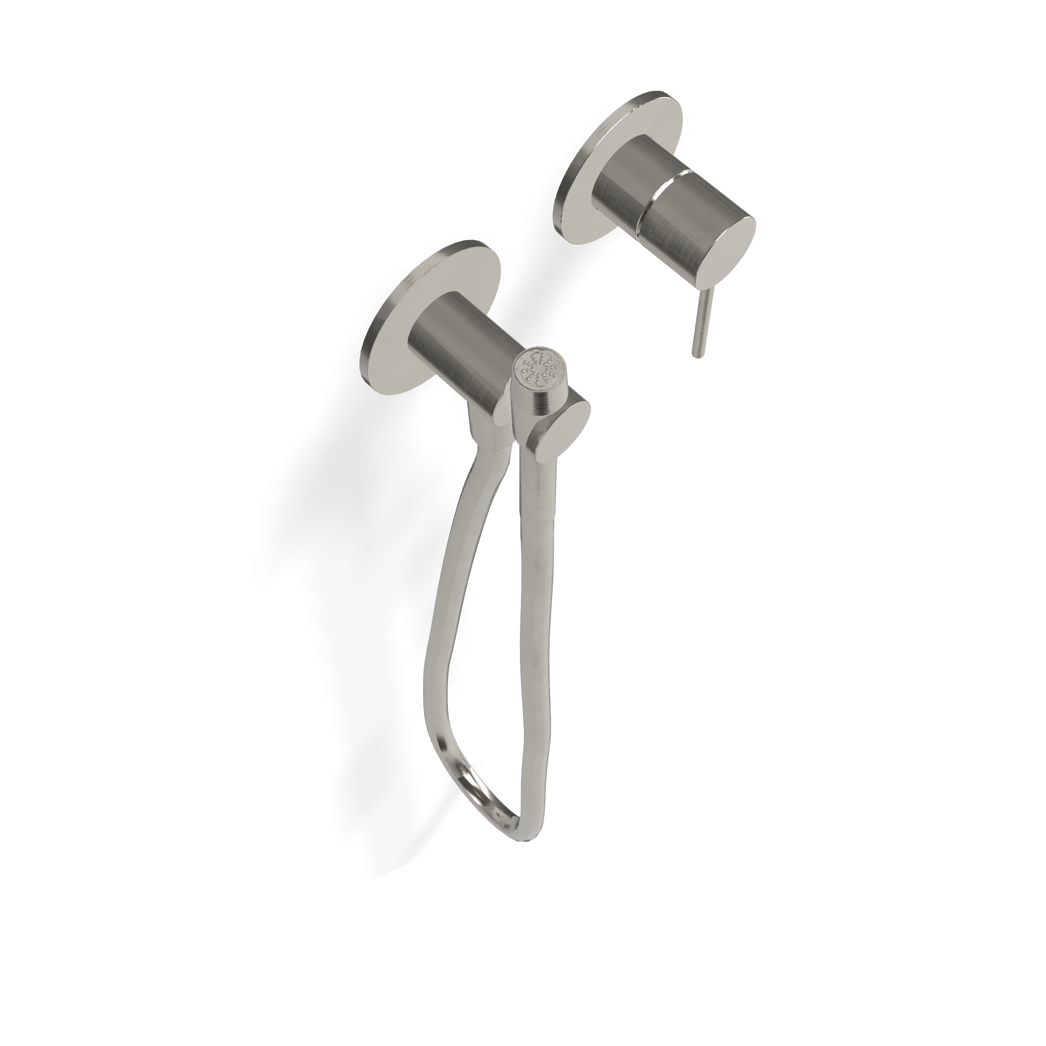 Treemme 40mm idroscopino wc e bidet con miscelatore senza Acciaio, componenti inclusi smontati: corpo incasso, placca e...