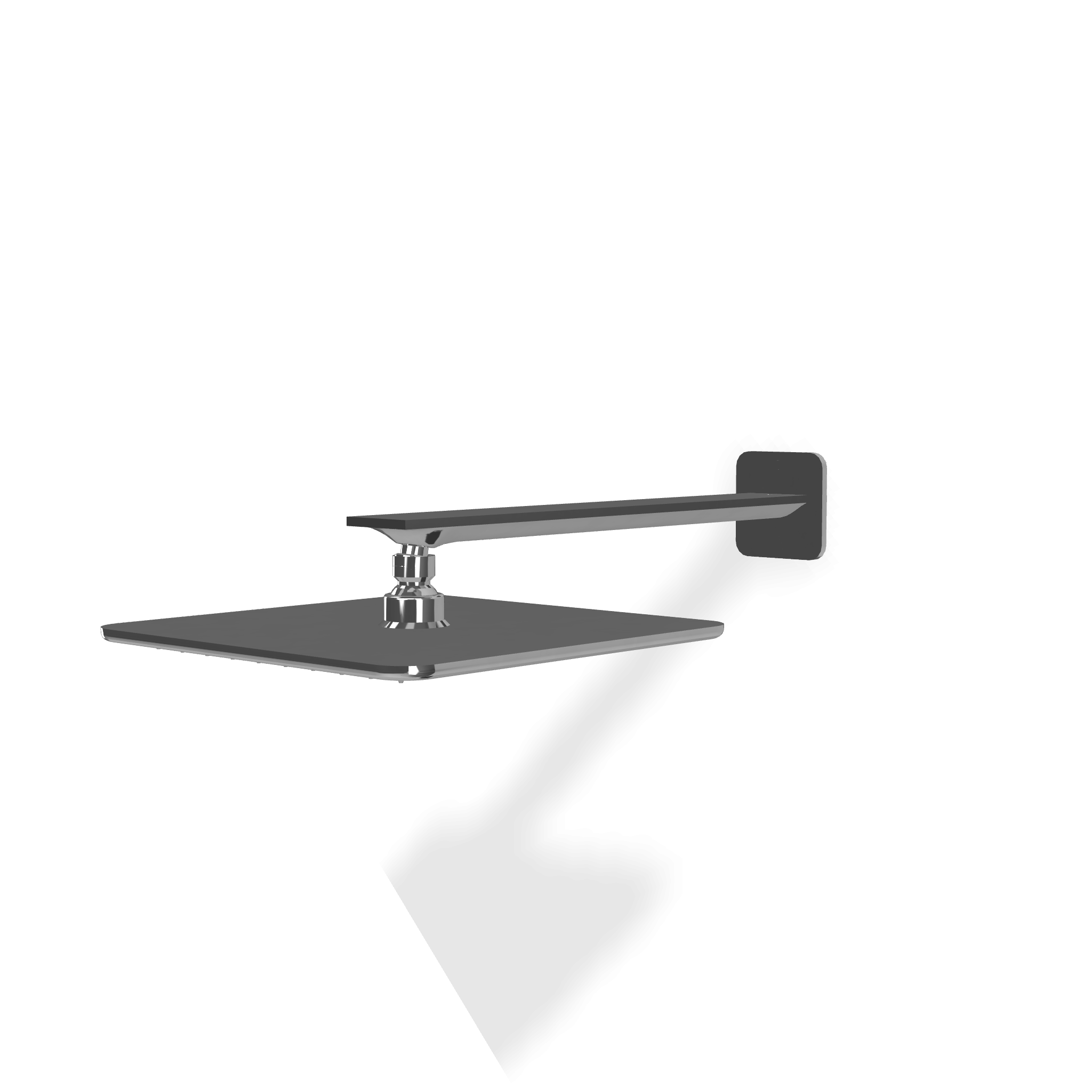 Treemme Ran RWIT2247CC01 soffione 25x25 a parete Cromo Lucido, dettaglio ravvicinato della finitura e del marchio...