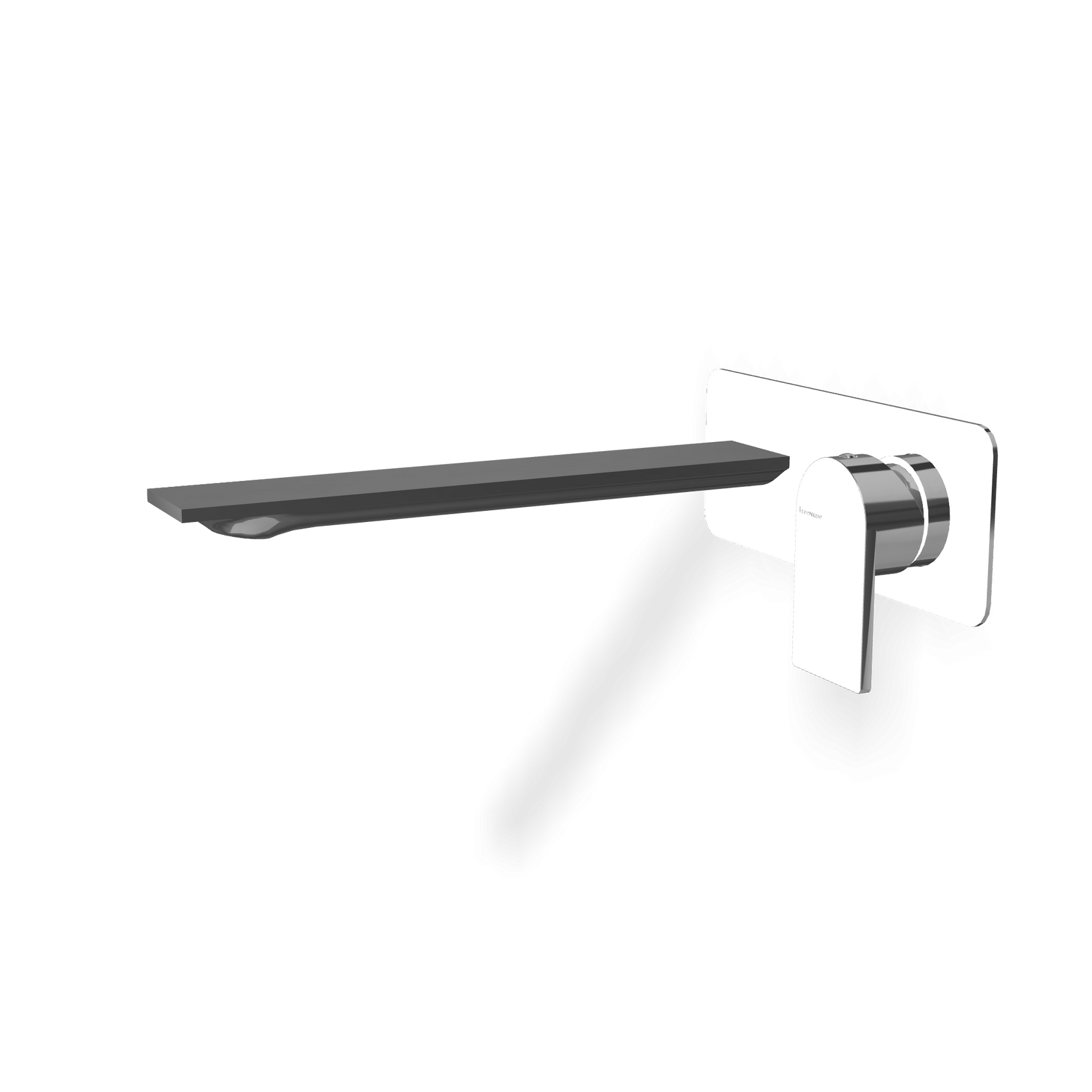 Treemme Ran RWIT22A6CC01 miscelatore lavabo incasso senza Cromo Lucido, vista frontale su sfondo bianco - Rubinetterie...
