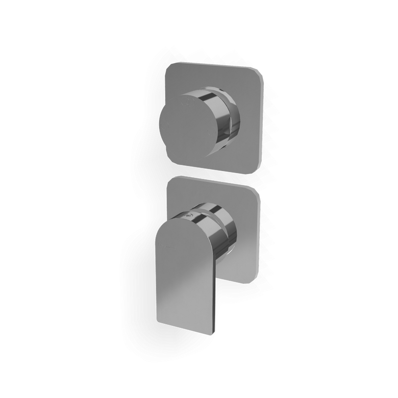 Treemme Ran RWIT22C2CC01 miscelatore doccia monocomando con Cromo Lucido, dettaglio ravvicinato della finitura e del...