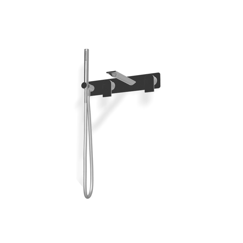 Treemme Ran RWIT22D7CC01 Miscelatore vasca monocomando visto dall'alto con superficie e piletta di scarico - Rubinetterie...