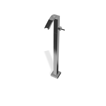 Treemme Arche miscelatore lavabo a pavimento a cascata senza parte incasso cromo