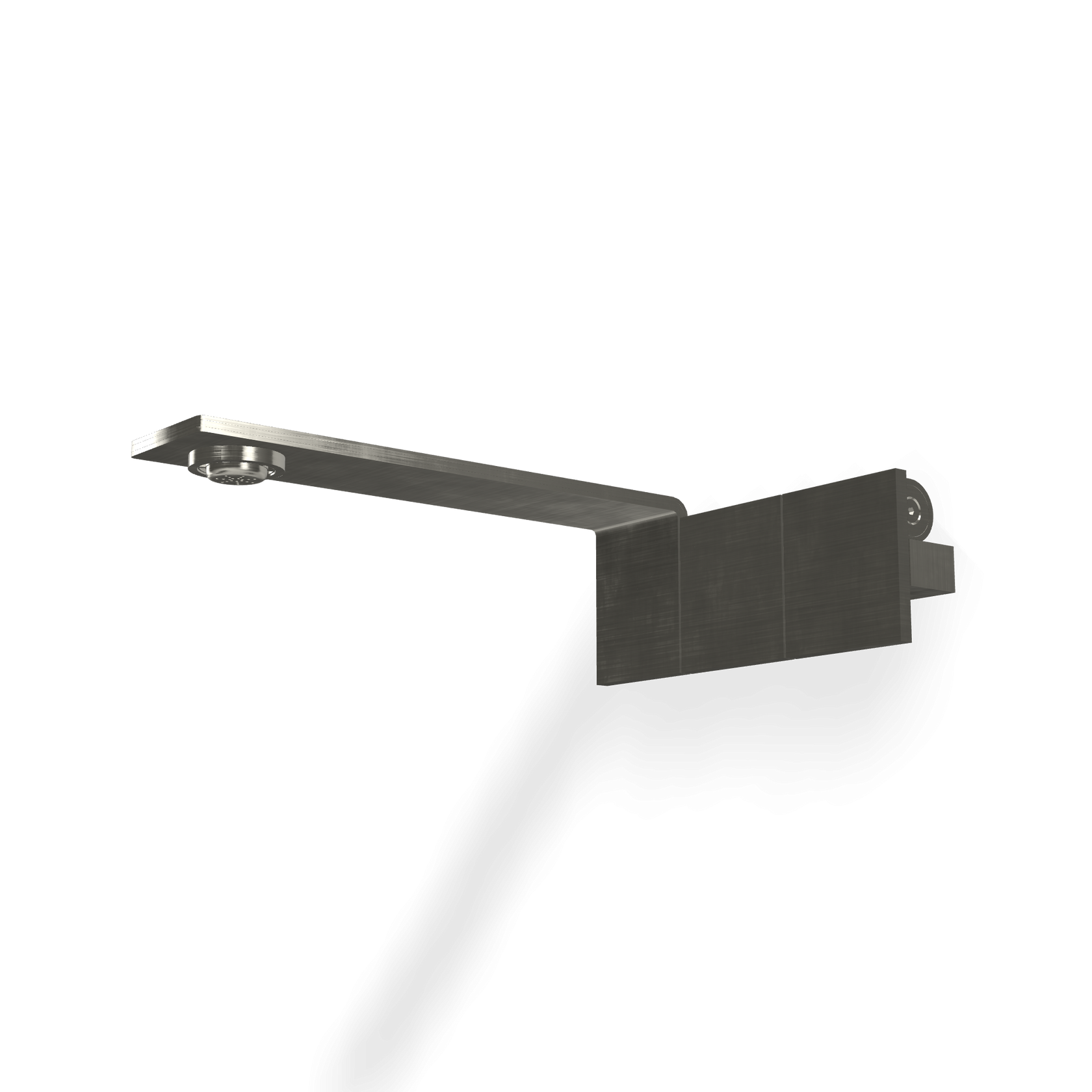 Treemme 5mm gruppo lavabo a muro 192 mm senza corpo incasso Acciaio, vista frontale su sfondo bianco - Rubinetterie Treemme