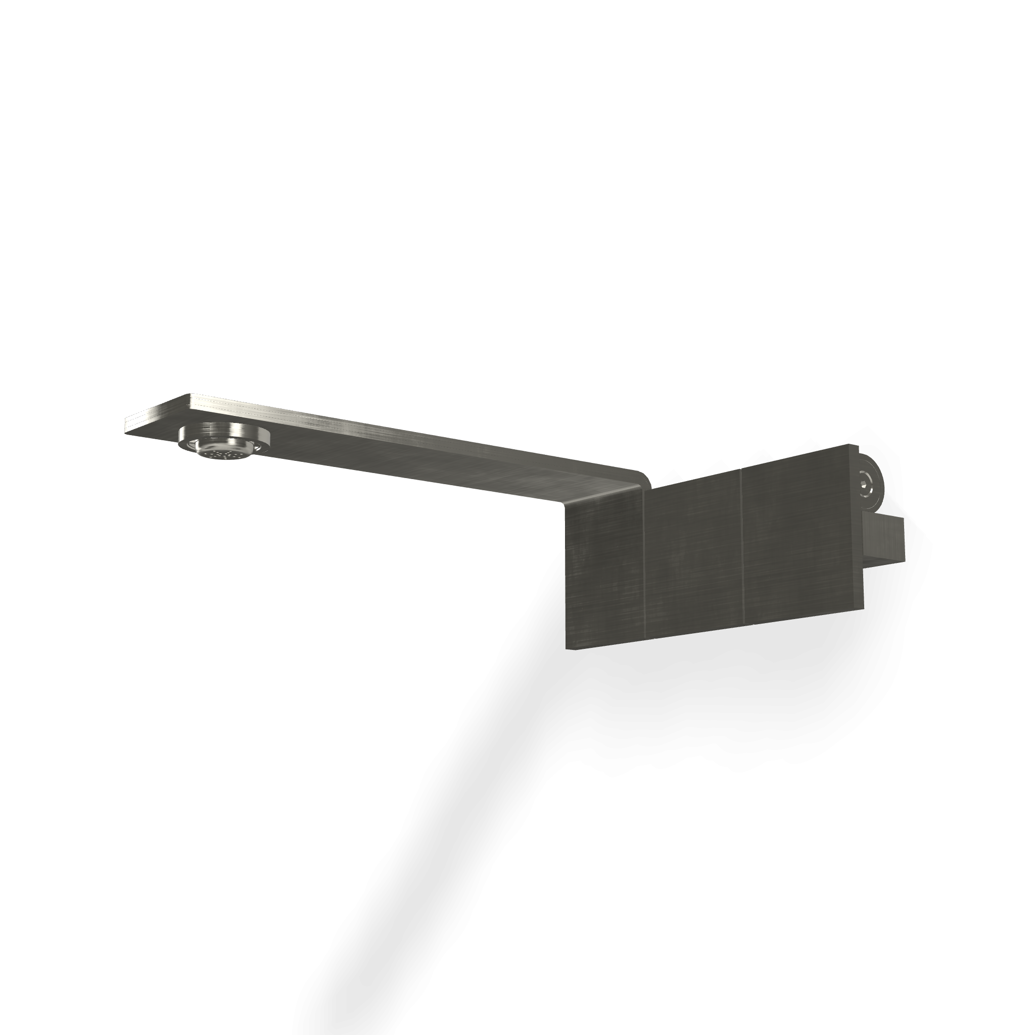 Treemme 5mm gruppo lavabo a muro 192 mm senza corpo incasso Acciaio, vista frontale su sfondo bianco - Rubinetterie Treemme