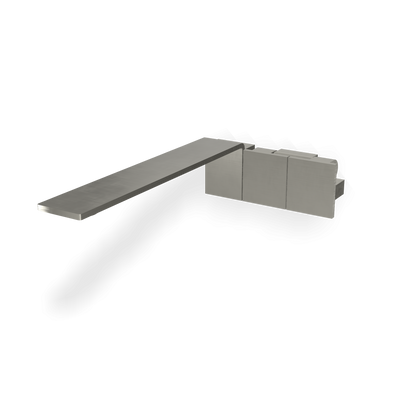 Treemme 5mm rwit2552is10 gruppo lavabo a muro 252 mm senza parte incasso inox satinato
