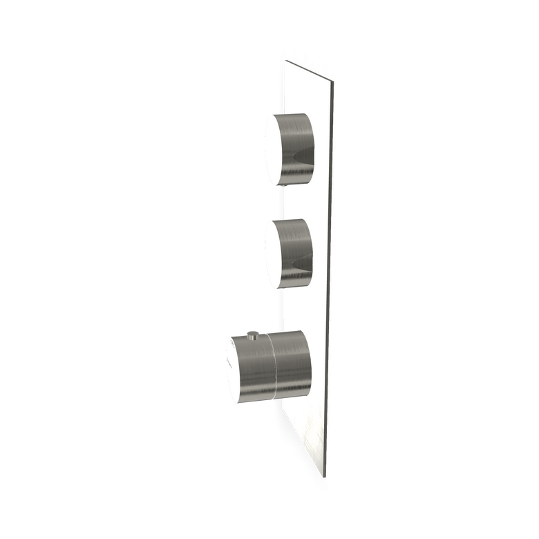 Treemme 3.6 RWIT2586IS35 miscelatore doccia termostatico 2 Acciaio in acciaio inox e satinato, vista frontale della...
