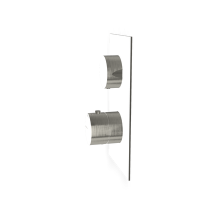 Treemme 22mm miscelatore doccia termostatico a muro 1 uscita senza parte incasso inox satinato