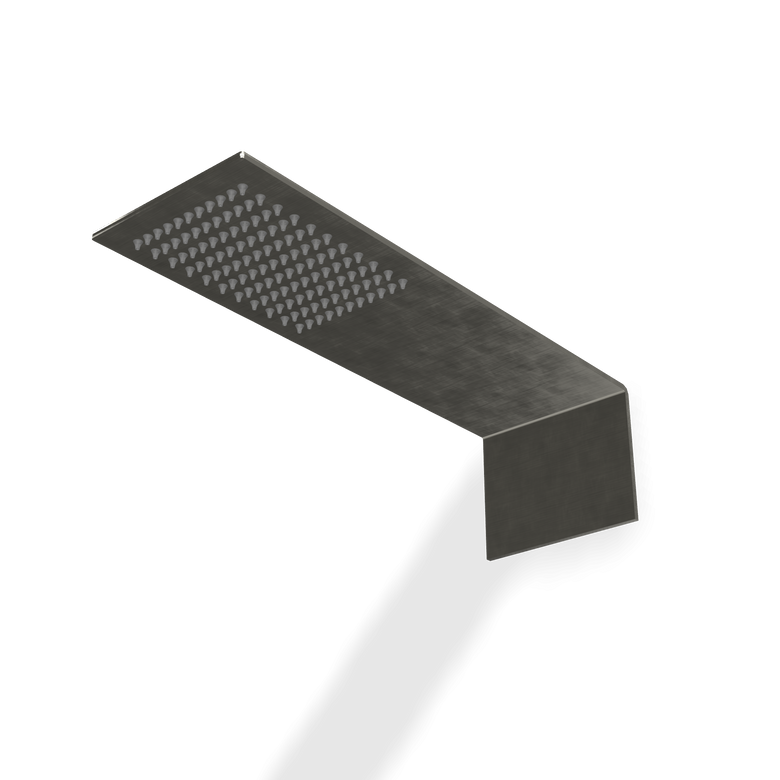 Treemme 3.6 RWIT2847IS01 soffione slim a parete 46x15 in, componenti inclusi smontati: corpo incasso, placca e rosone...