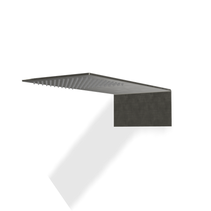 Treemme 3.6 RWIT2847IS02 soffione 46x22 slim a parete in acciaio inox satinato