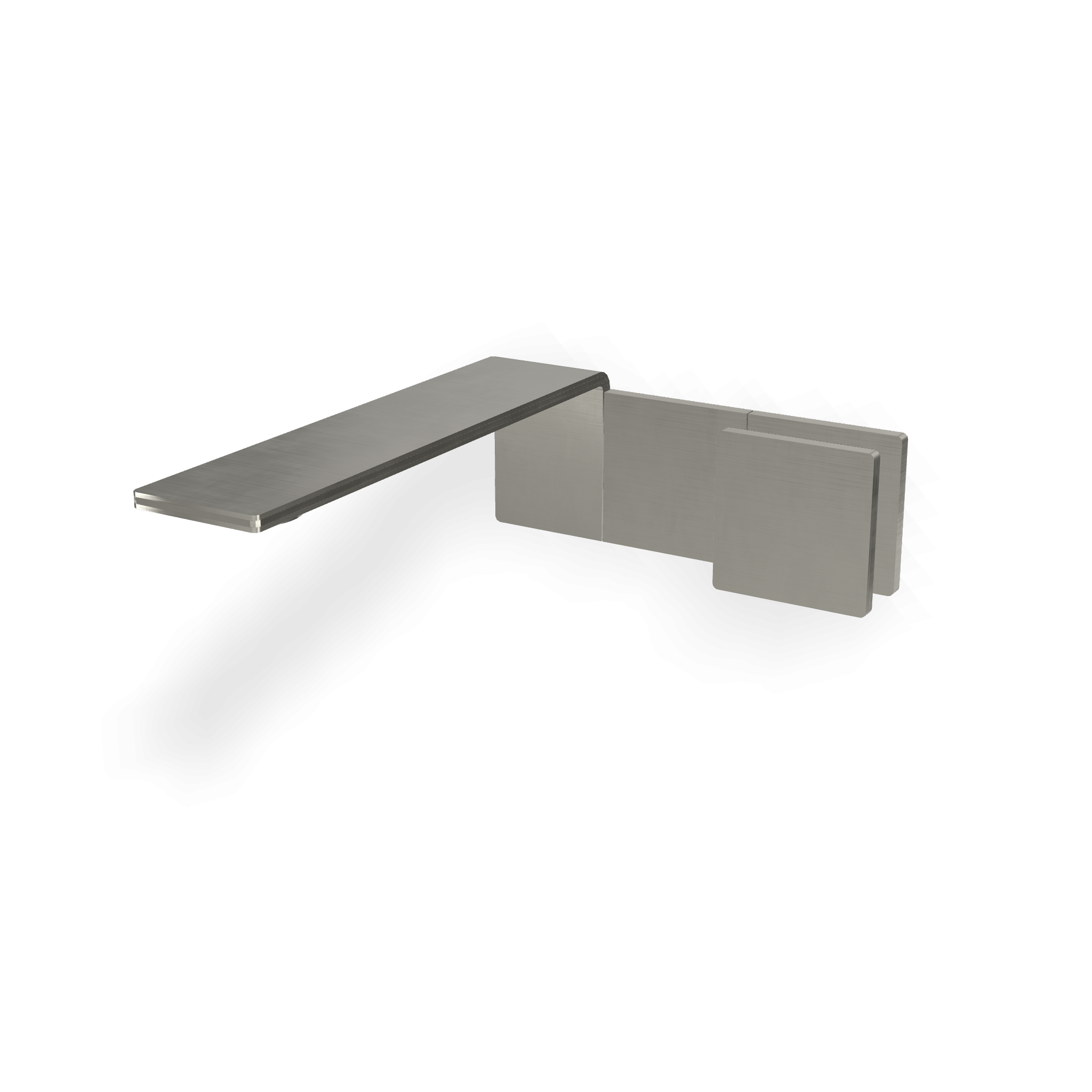 Treemme 5mm rwit2851is96 miscelatore lavabo senza parte Acciaio, vista frontale su sfondo bianco - Rubinetterie Treemme