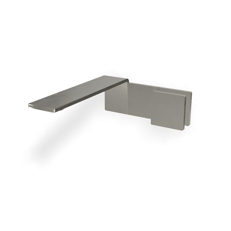 Treemme 5mm rwit2851is96 miscelatore lavabo senza parte Acciaio, vista frontale su sfondo bianco - Rubinetterie Treemme