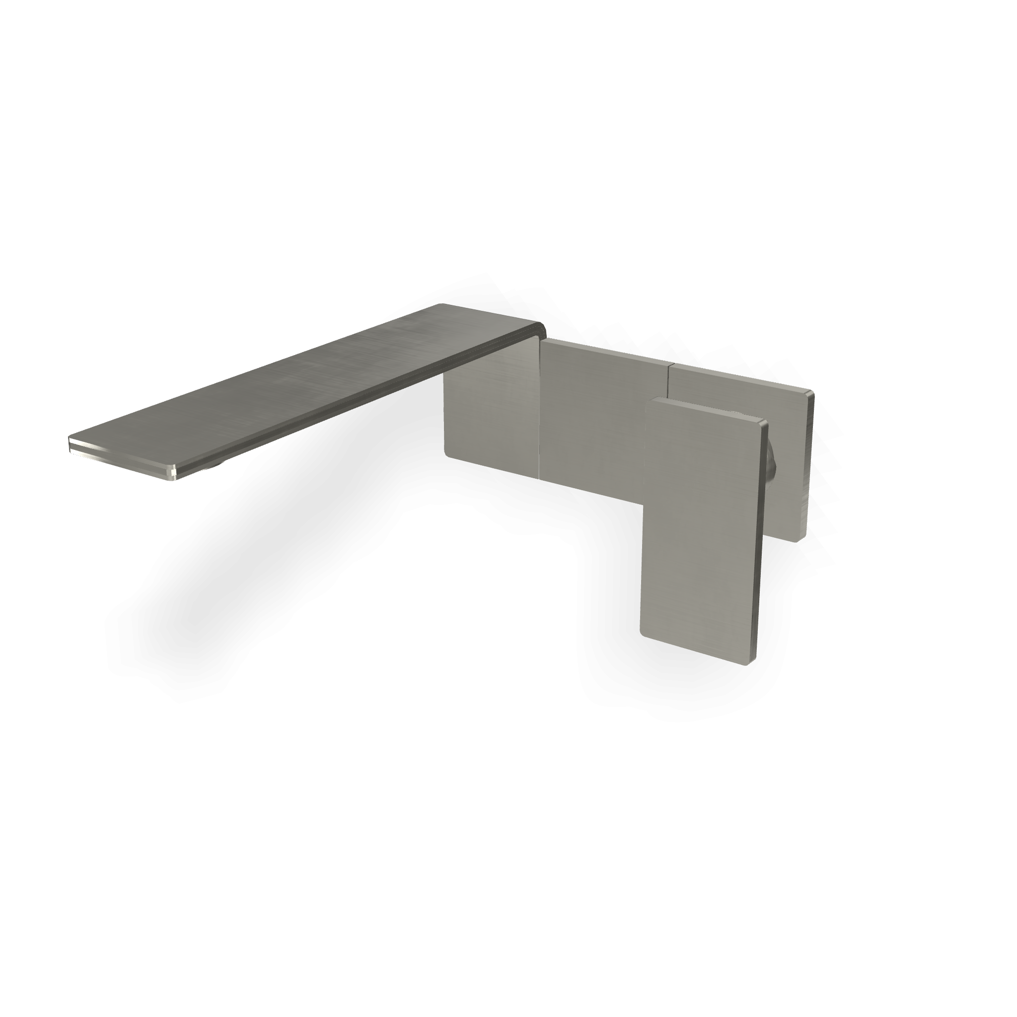 Treemme 5mm RWIT2851IS97 miscelatore lavaboa muro senza Acciaio, vista frontale su sfondo bianco - Rubinetterie Treemme