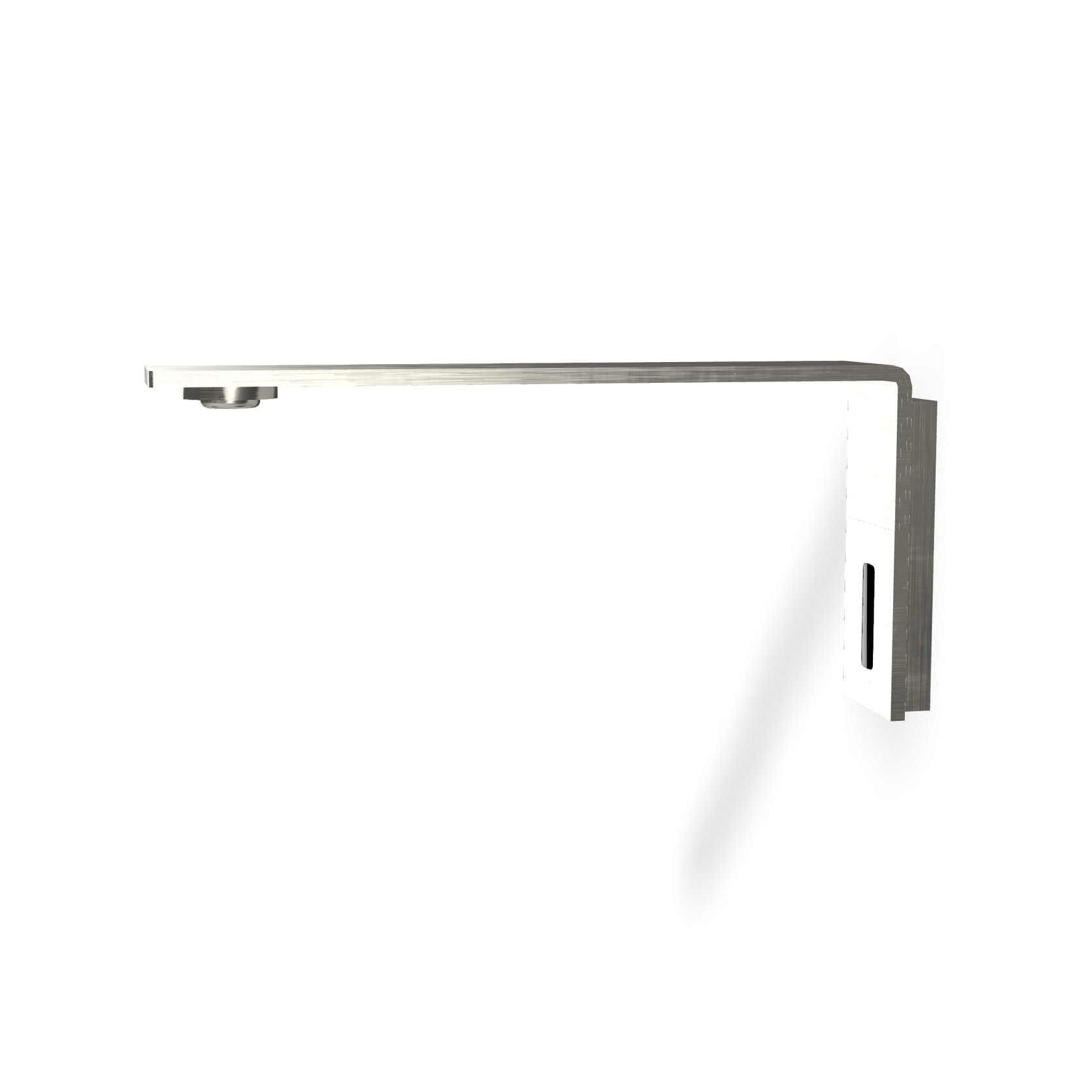 Treemme 5mm rubinetto elettronico per lavabo con Acciaio, vista laterale del profilo e della forma - Rubinetterie Treemme