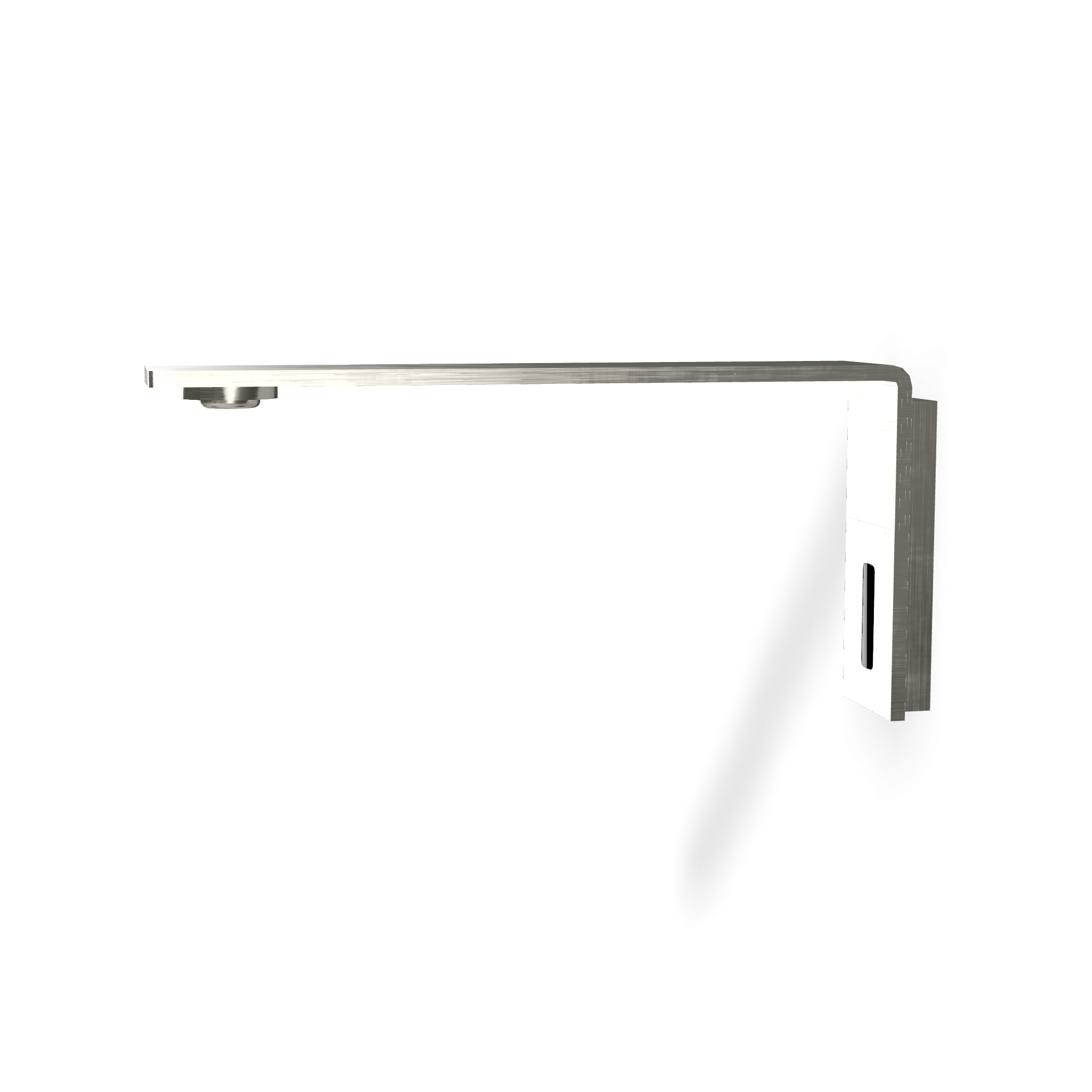 Treemme 5mm rubinetto elettronico per lavabo con Acciaio, vista laterale del profilo e della forma - Rubinetterie Treemme