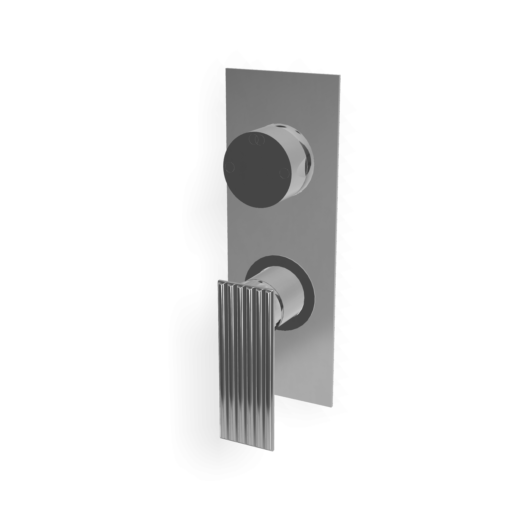 Treemme Los RWIT2AA2CC02 miscelatore monocomando con Cromo Lucido, componenti inclusi smontati: corpo incasso, placca e...
