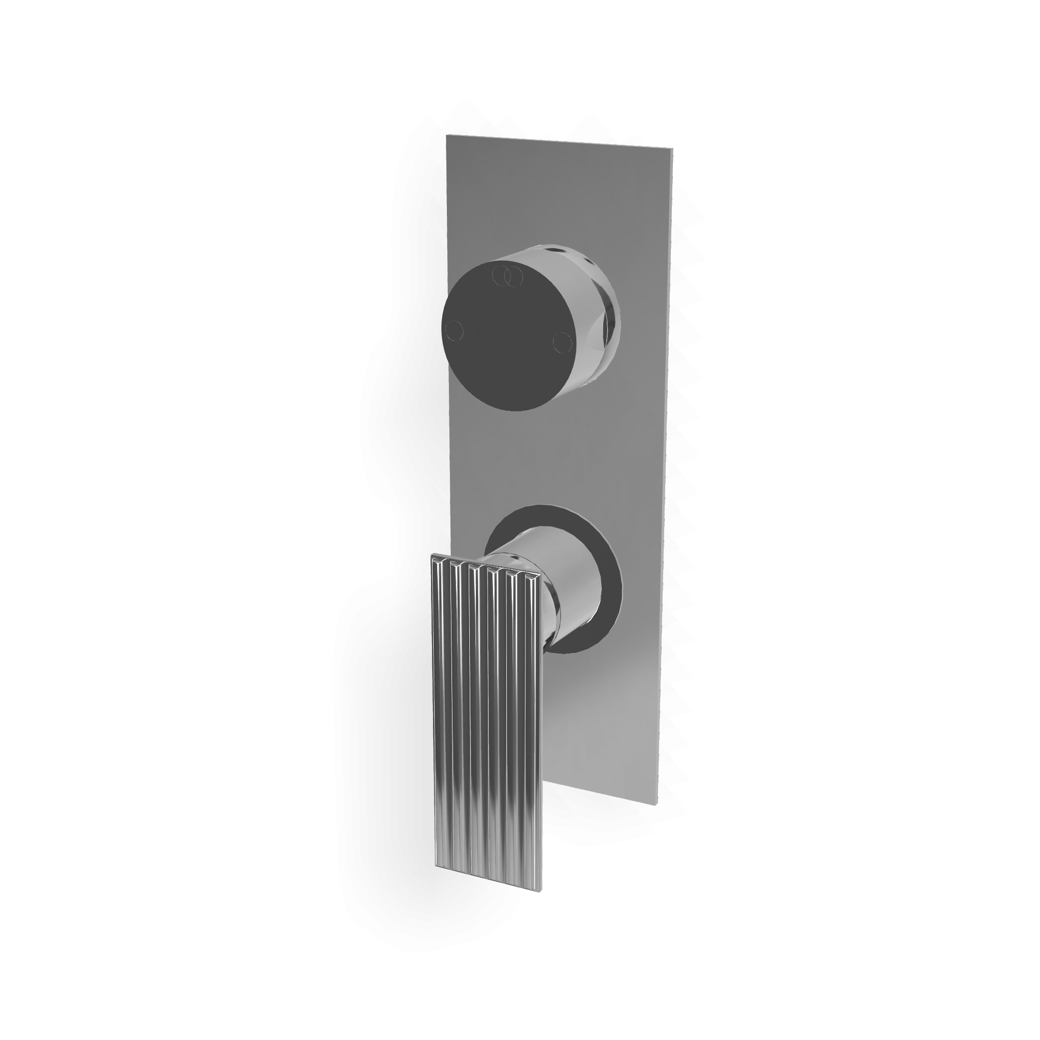 Treemme Los RWIT2AA2CC02 miscelatore monocomando con Cromo Lucido, componenti inclusi smontati: corpo incasso, placca e...