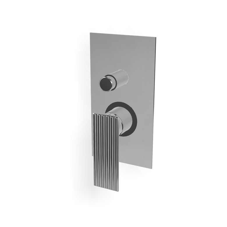Treemme Los RWIT2AB1CC04 miscelatore monocomando doccia Cromo Lucido, componenti inclusi smontati: corpo incasso, placca...