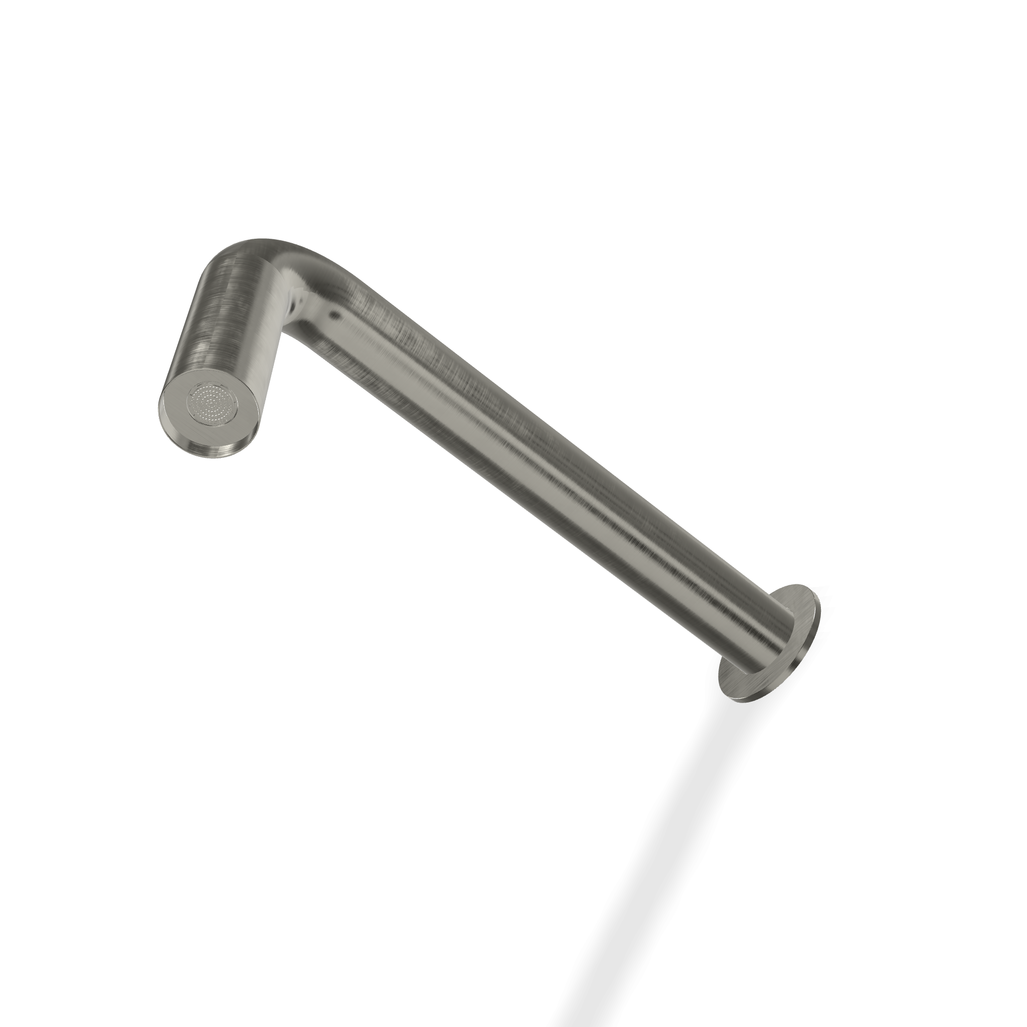 Treemme Watertube RWIT4A47IS02 soffione a parete in acciaio, dettaglio ravvicinato della finitura e del marchio...