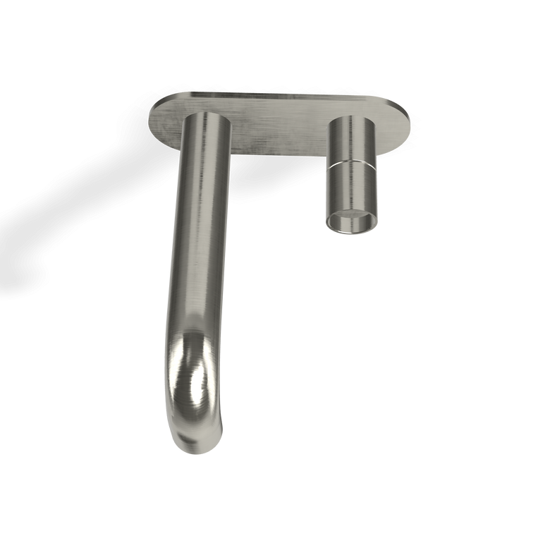Treemme Watertube miscelatore lavabo incasso 220mm senza Acciaio, vista laterale del profilo e della forma - Rubinetterie...