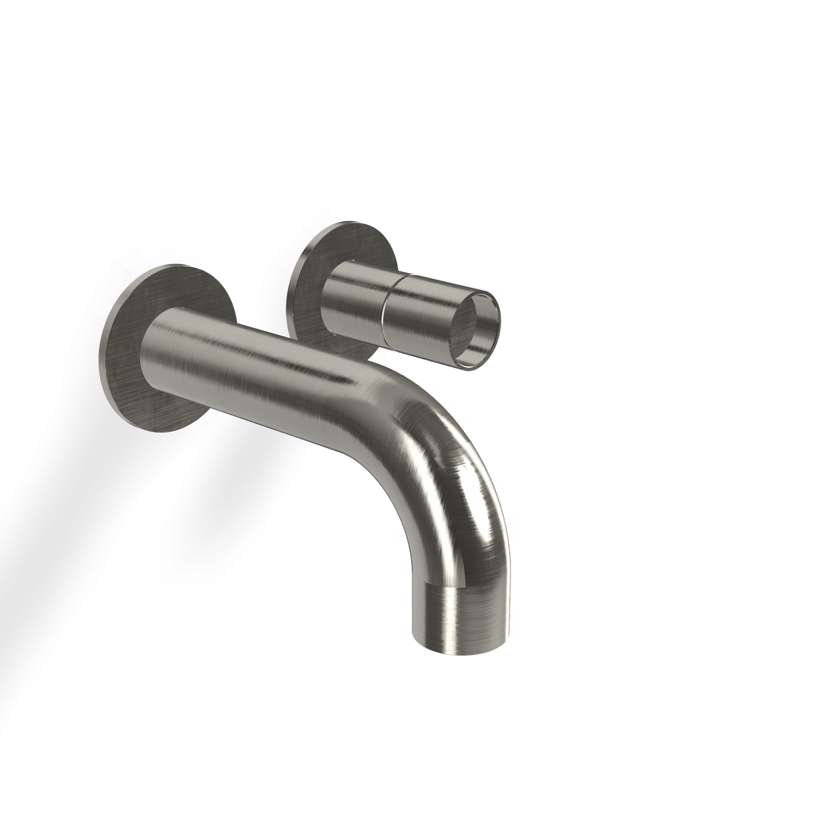 Treemme Watertube RWIT4AC5IS02 miscelatore monocomando Acciaio, vista frontale su sfondo bianco - Rubinetterie Treemme