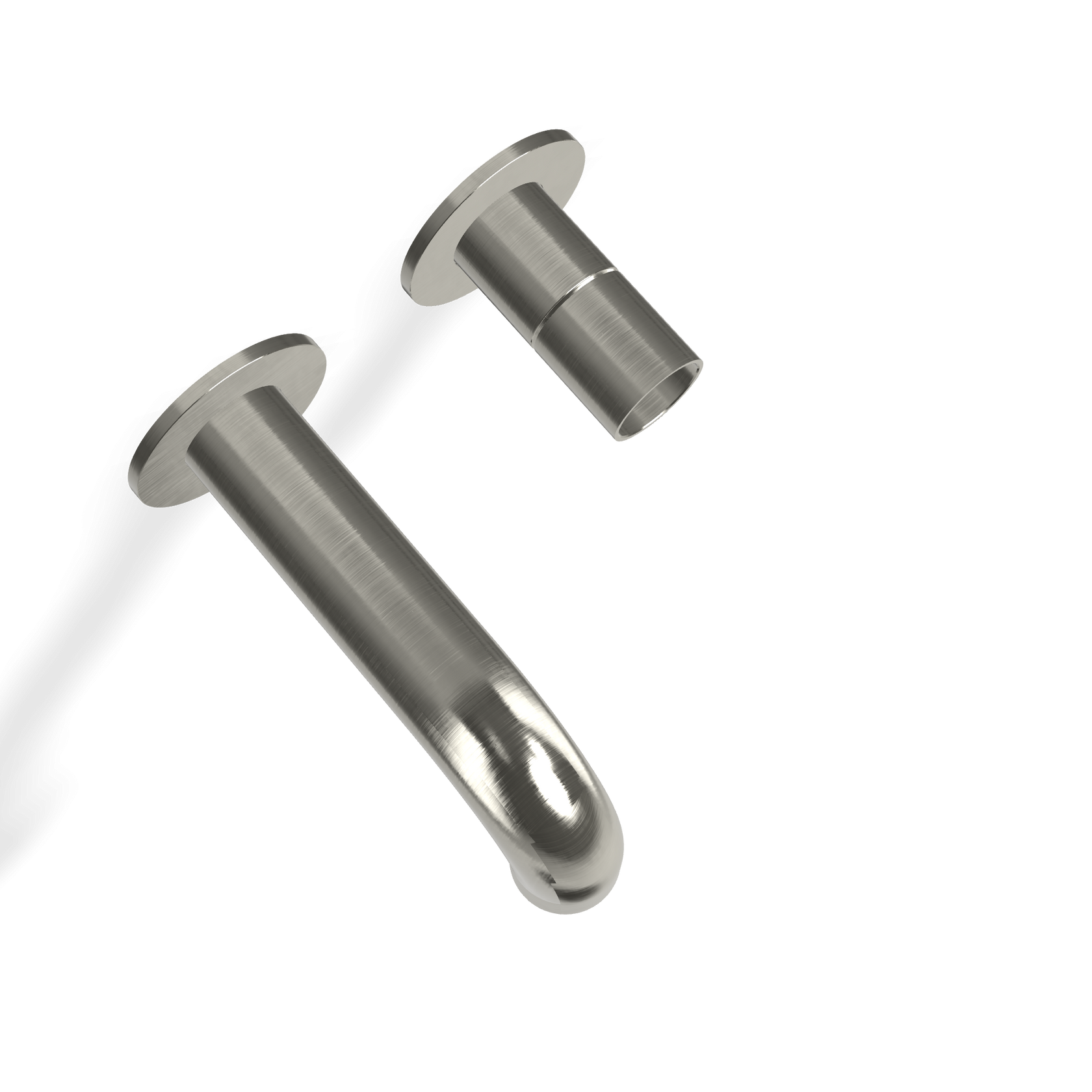 Treemme Watertube RWIT4AC5IS02 miscelatore monocomando Acciaio, vista laterale del profilo e della forma - Rubinetterie...