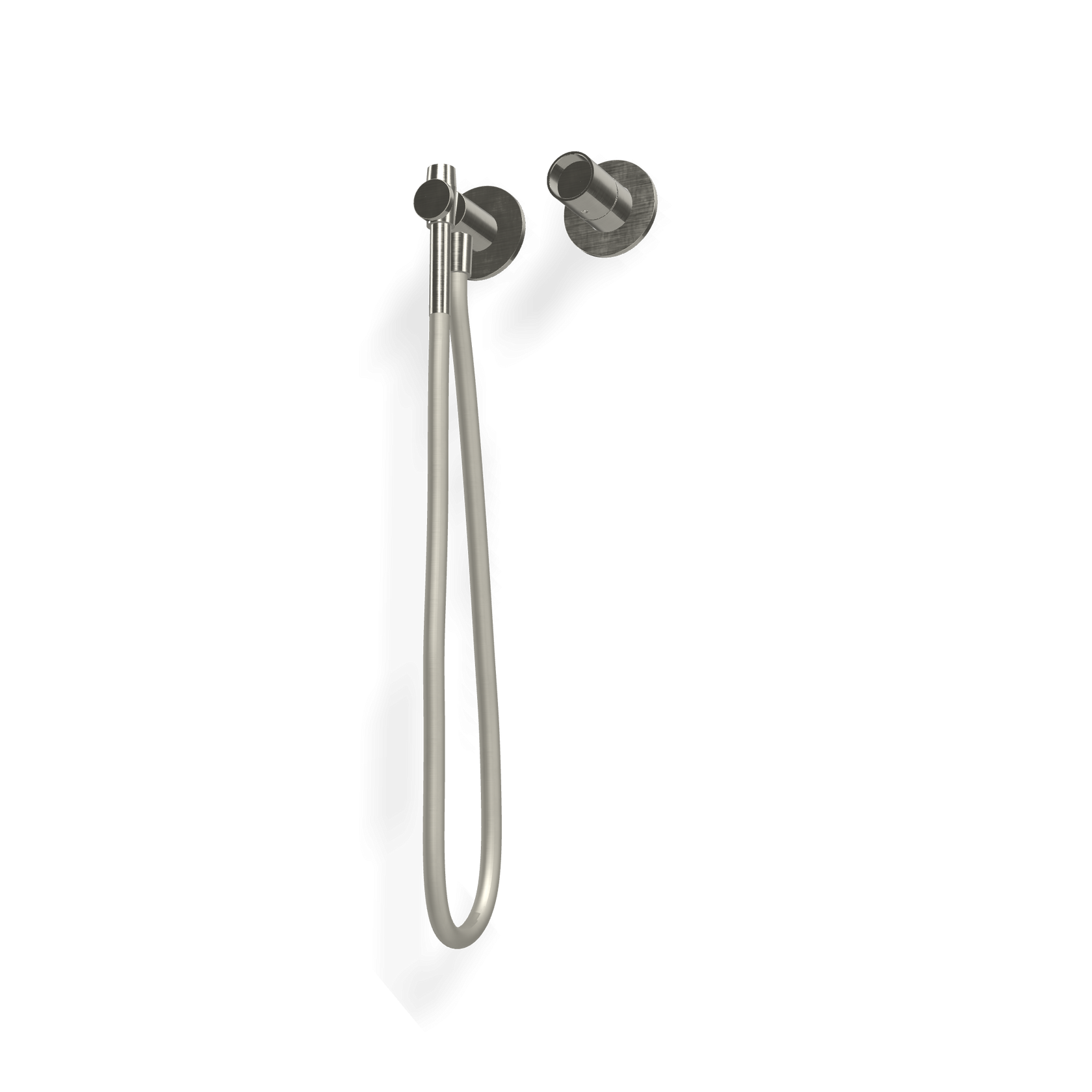 Treemme Watertube idroscopino per wc e bidet con Acciaio, componenti inclusi smontati: corpo incasso, placca e rosone...