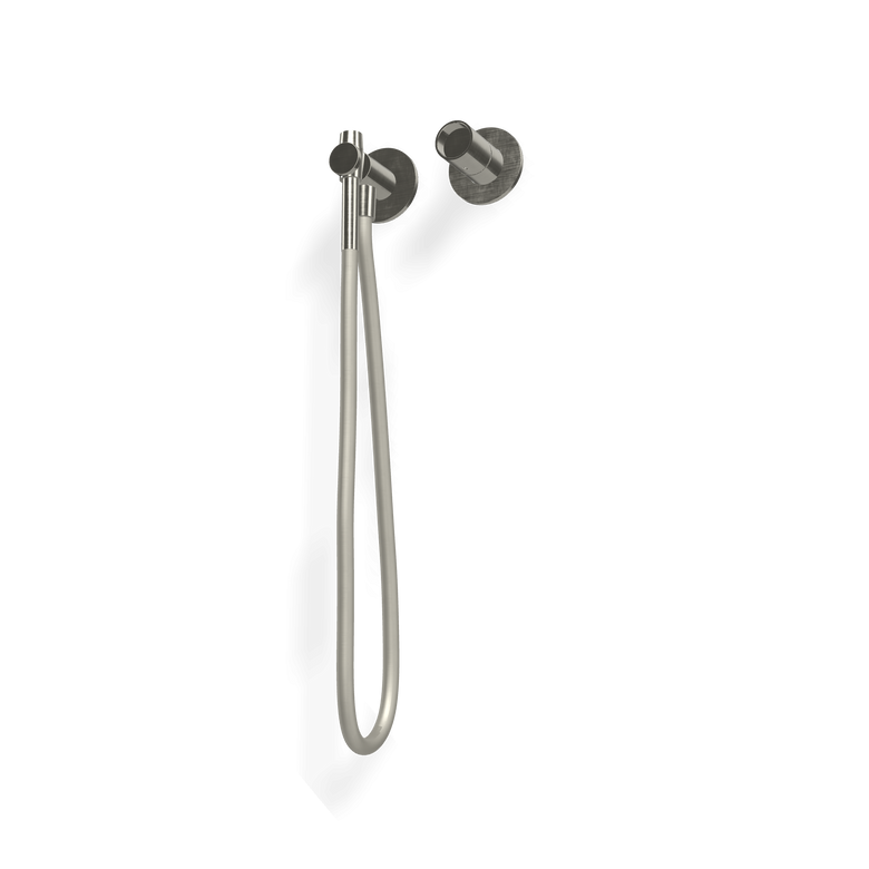 Treemme Watertube idroscopino per wc e bidet con Acciaio, componenti inclusi smontati: corpo incasso, placca e rosone...